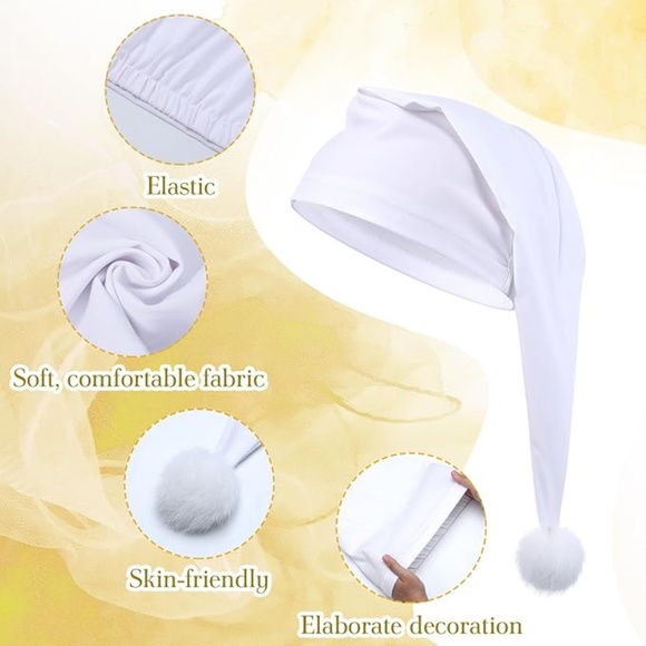 Chuarry Night Sleeping Cap Accessory Pajama Hat White Candle and Candle Holder - Picture 5 of 5